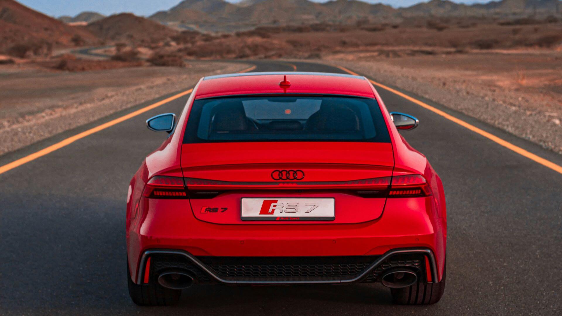 Audi RS 7 Heckaufnahme