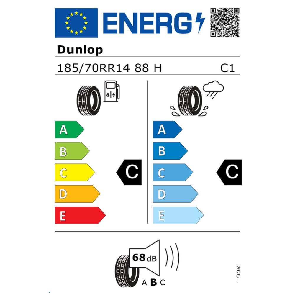 Dunlop Sport Classic 185 70 R14 88H Reifenlabel Dunlop Sport Classic 185 70 R14 88H Reifenlabel