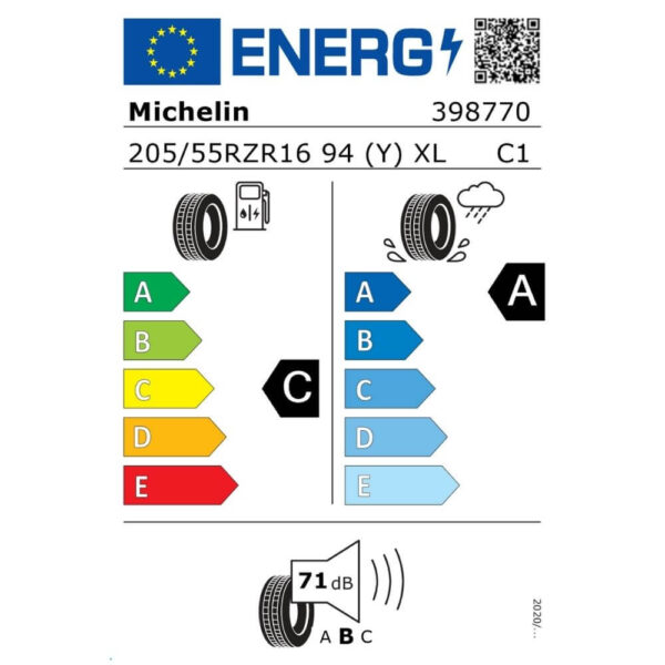 Michelin Pilot Sport 4 205 55 ZR16 94Y XL Reifenlabel