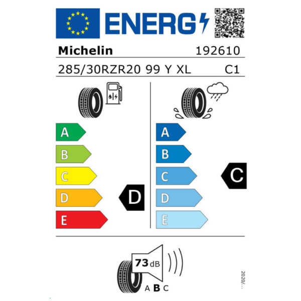 Michelin Pilot Sport Cup 2 285 30 ZR20 99Y XL MO1 Reifenlabel