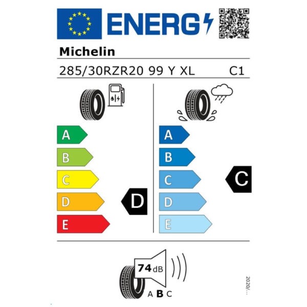 Michelin Pilot Sport Cup 2 Connect 285 30 ZR20 99Y XL CN Reifenlabel