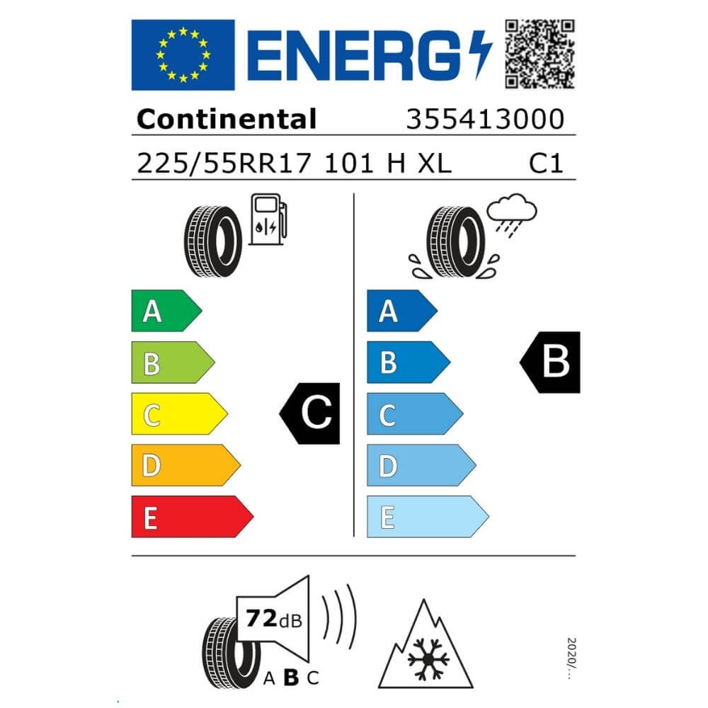 Continental WinterContact TS 860 S 225 55 R17 101H XL Reifenlabel Continental WinterContact TS 860 S 225 55 R17 101H XL Reifenlabel