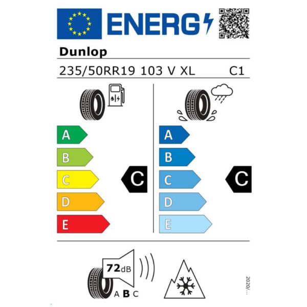 Dunlop Winter Sport 5 SUV 235 50 R19 103V XL Reifenlabel