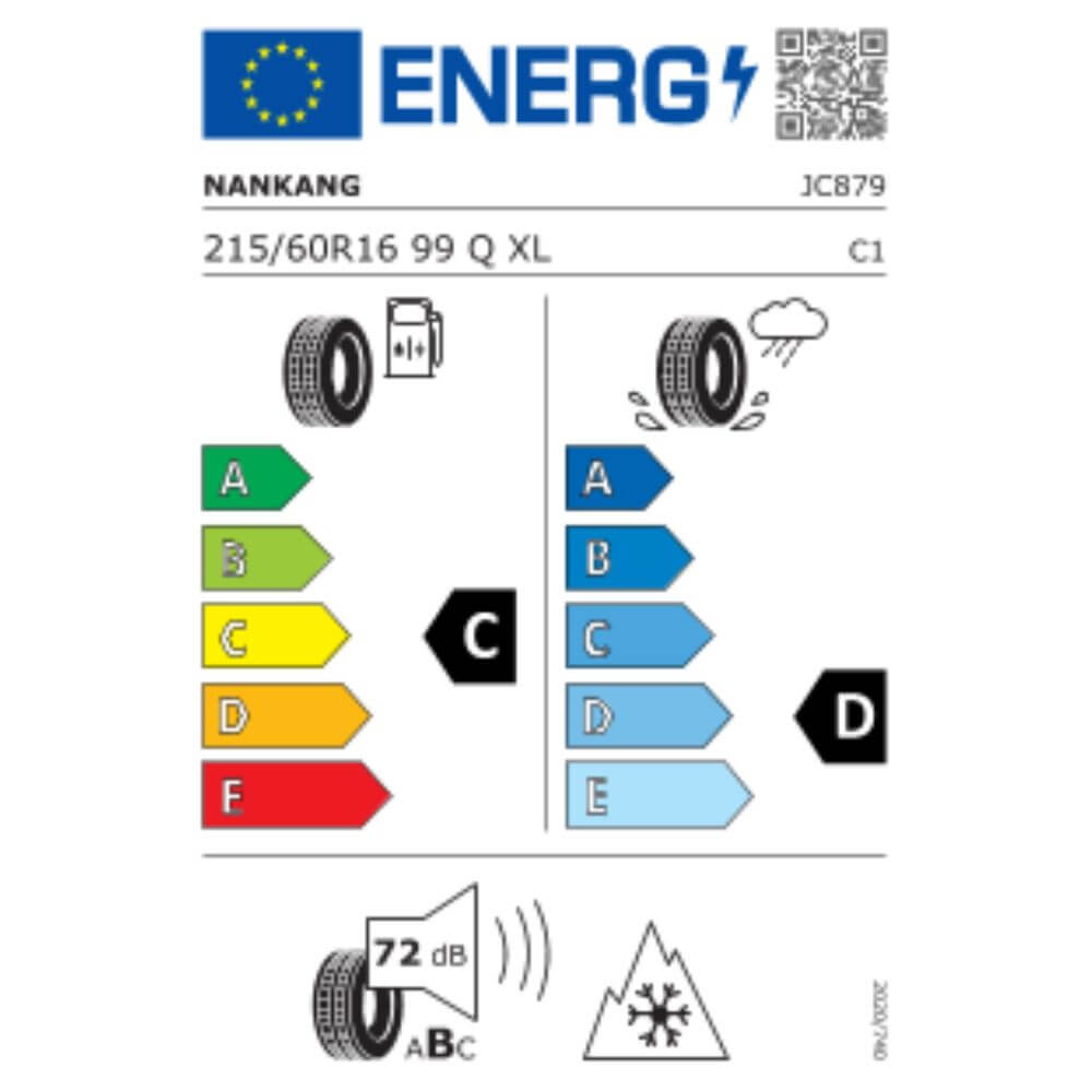 Nankang Ice Activa Ice 1 215 60 R16 99Q XL Nordic compound Reifenlabel Nankang Ice Activa Ice-1 215 60 R16 99Q XL, Nordic compound Reifenlabel