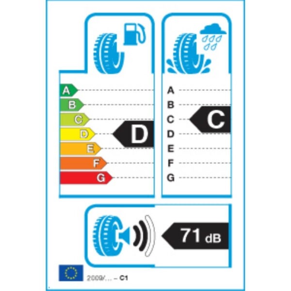 Nankang Noble Sport NS-20 195 55 R13 80H DC71 Reifenlabel