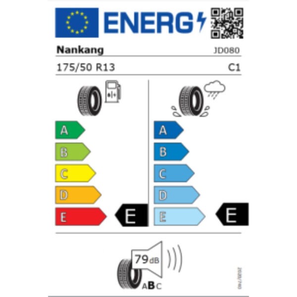 Nankang Sportnex AR-1 175 50R13 72V Reifenlabel
