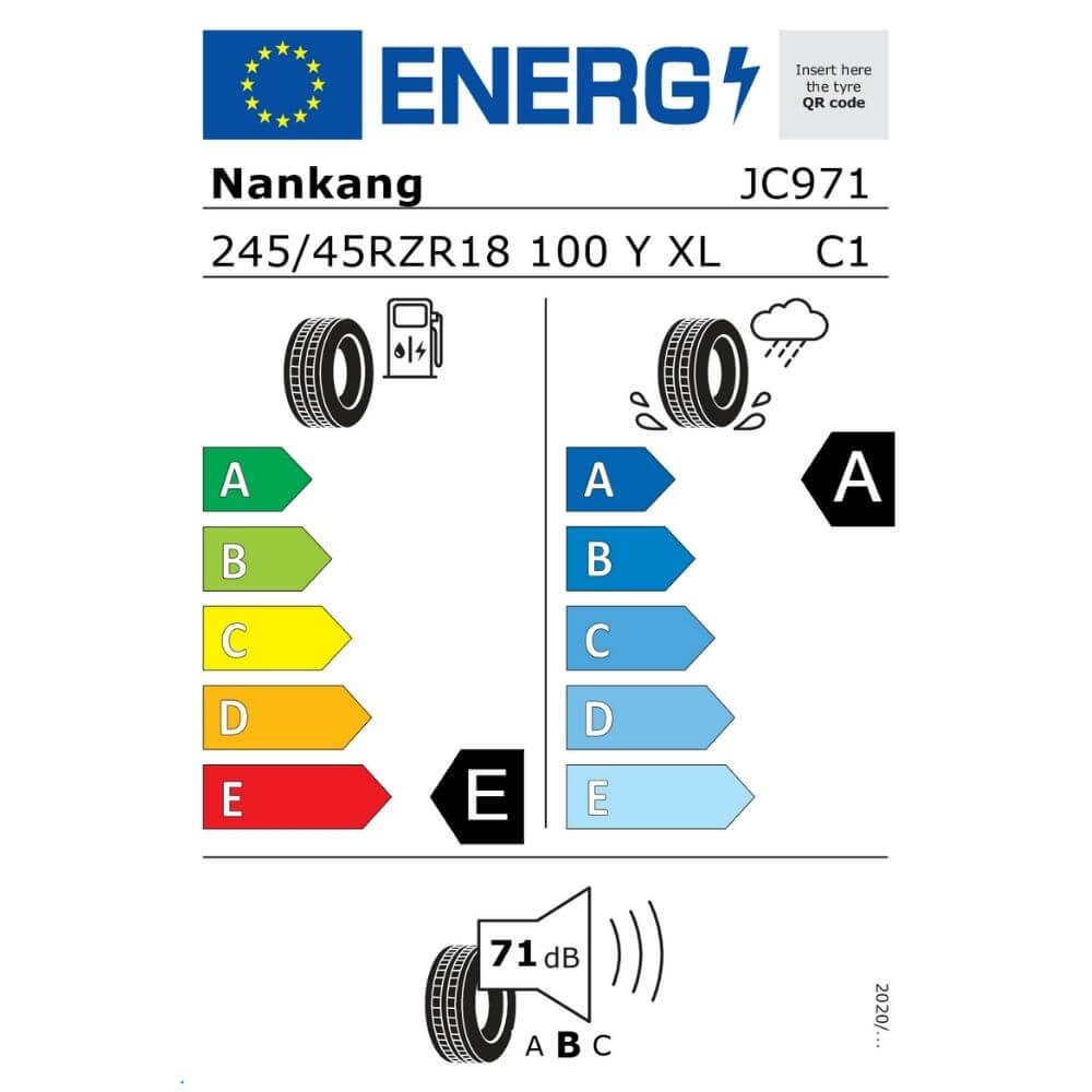 Nankang Sportnex AS 2 245 45 ZR18 100Y XL Reifenlabel Nankang Sportnex AS-2+ 245 45 ZR18 100Y XL Reifenlabel
