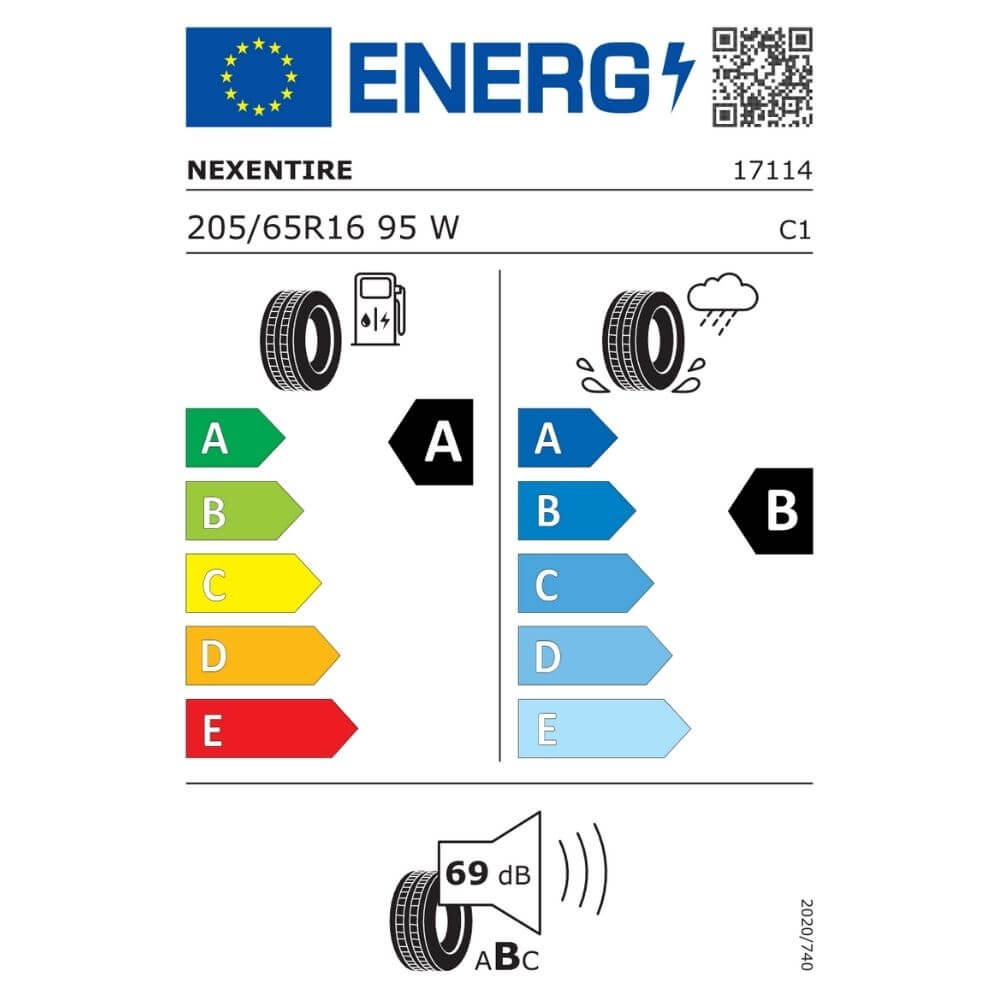 Nexen NFera Sport 205 65 R16 95W Reifenlabel Nexen N'Fera Sport 205 65 R16 95W Reifenlabel