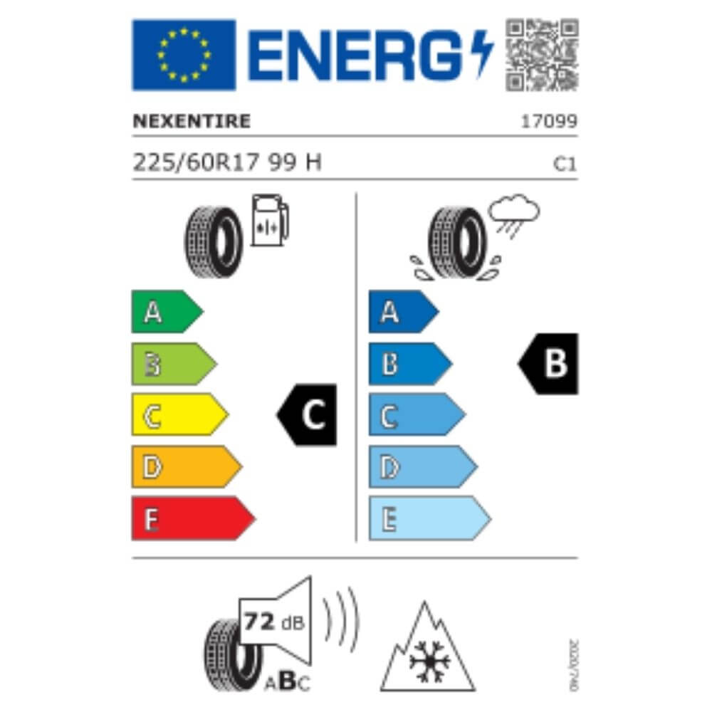 Nexen WinGuard Sport 2 225 60 R17 99H Reifenlabel Nexen WinGuard Sport 2 225 60 R17 99H Reifenlabel