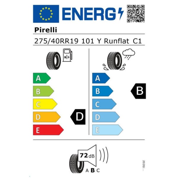 Pirelli P Zero 275 40 R19 101Y r-f () Reifenlabel