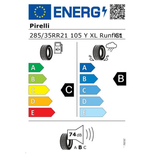 Pirelli P Zero 285 35 R21 105Y XL r-f () Reifenlabel