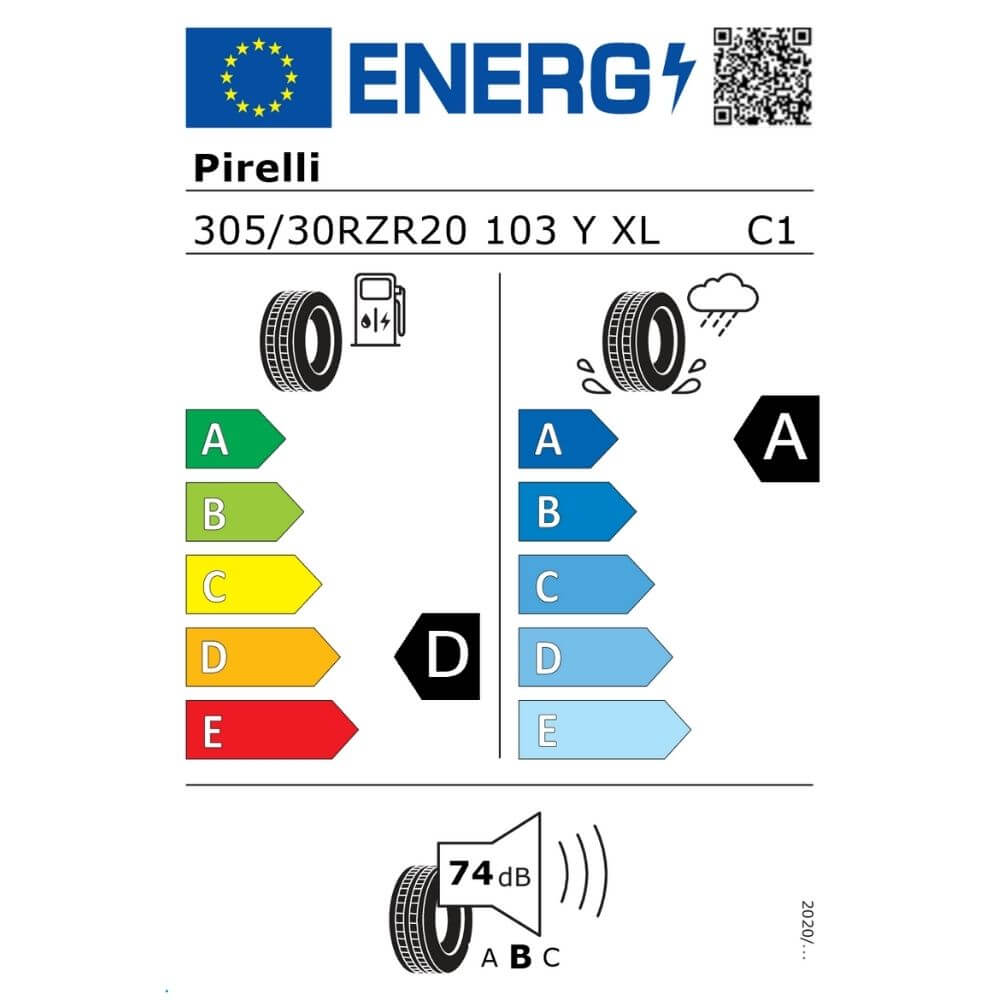 Pirelli P Zero 305 30 ZR20 103Y XL N1 Reifenlabel Pirelli P Zero 305 30 ZR20 103Y XL (N1) Reifenlabel