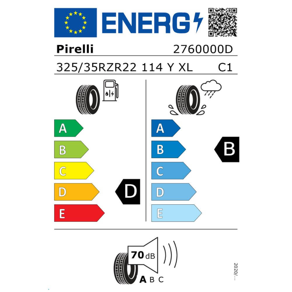 Pirelli P Zero Corsa PZC4 325 35 ZR22 114Y XL L Reifenlabel Pirelli P Zero Corsa PZC4 325 35 ZR22 114Y XL (L) Reifenlabel