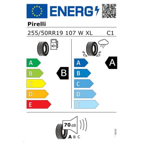 Pirelli P Zero PZ4 255 50 R19 107W XL (MO-S)ncs Reifenlabel