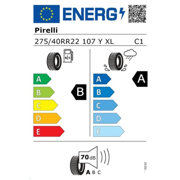 Pirelli P Zero PZ4 275 40 R22 107Y XL s-i (LTS) e Reifenlabel