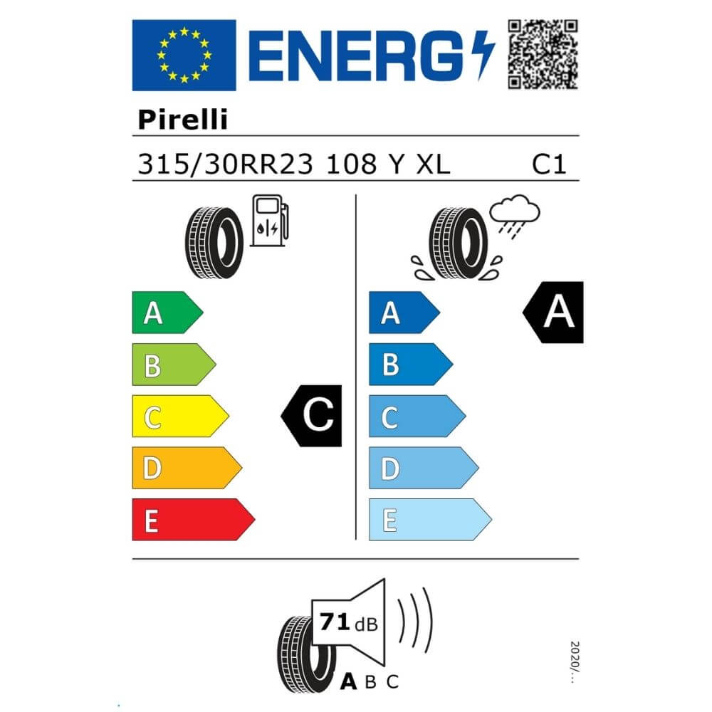 Pirelli P Zero PZ4 315 30 R23 108Y XL LTS elt Reifenlabel Pirelli P Zero PZ4 315 30 R23 108Y XL (LTS) elt Reifenlabel