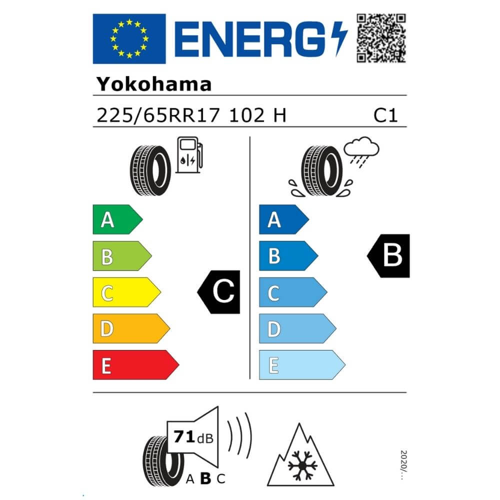 Yokohama BluEarth Winter V906 SUV 225 65 R17 102H Reifenlabel Yokohama BluEarth-Winter V906 SUV 225 65 R17 102H Reifenlabel
