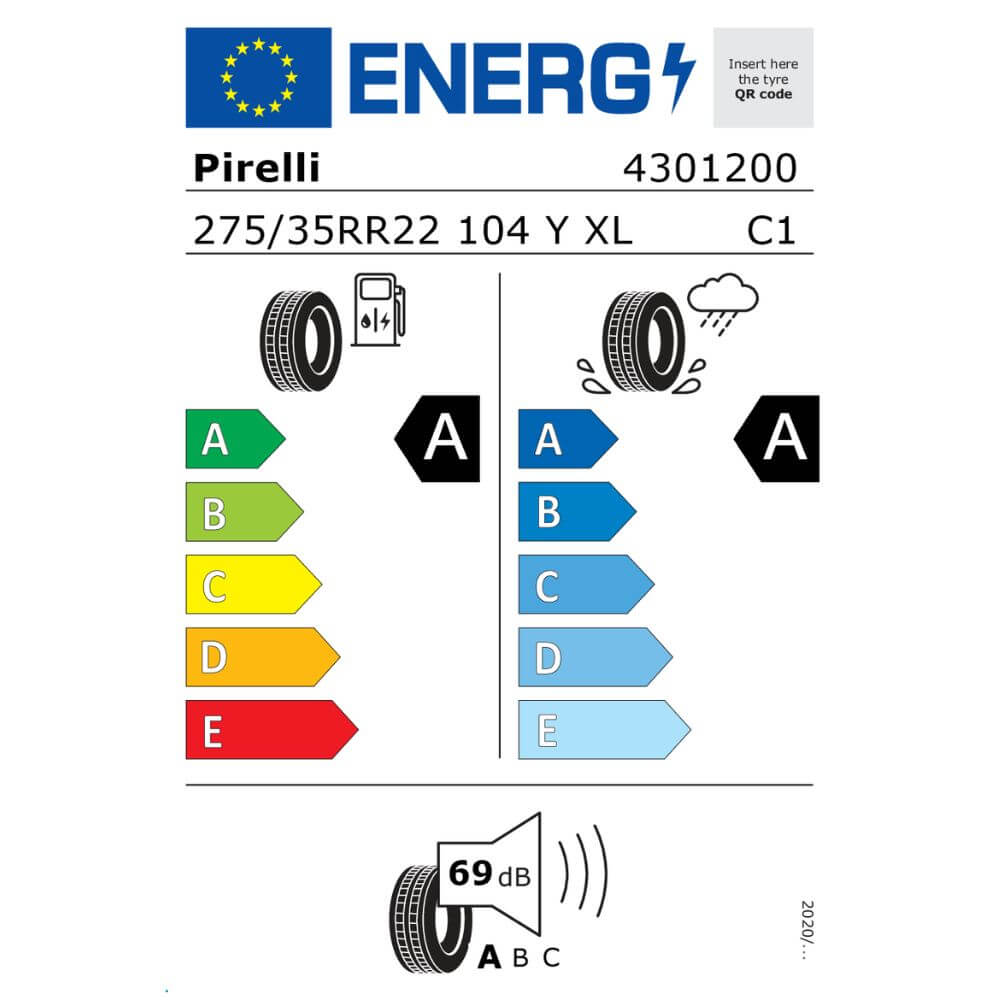 Pirelli PZERO E 275 35R22 104Y XL Reifenlabel Pirelli PZERO E 275 35R22 104Y XL () Reifenlabel