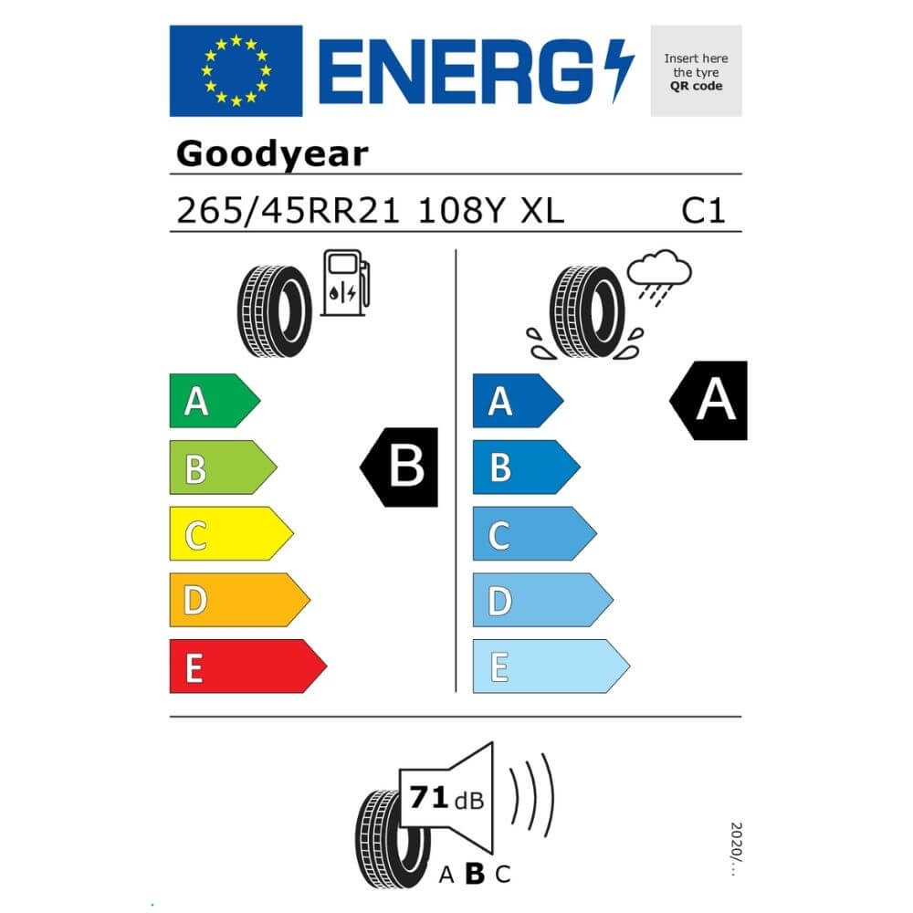 Goodyear Eagle F1 Asymmetric 6 265 45R21 108Y XL FP Reifenlabel Goodyear Eagle F1 Asymmetric 6 265 45R21 108Y XL FP Reifenlabel
