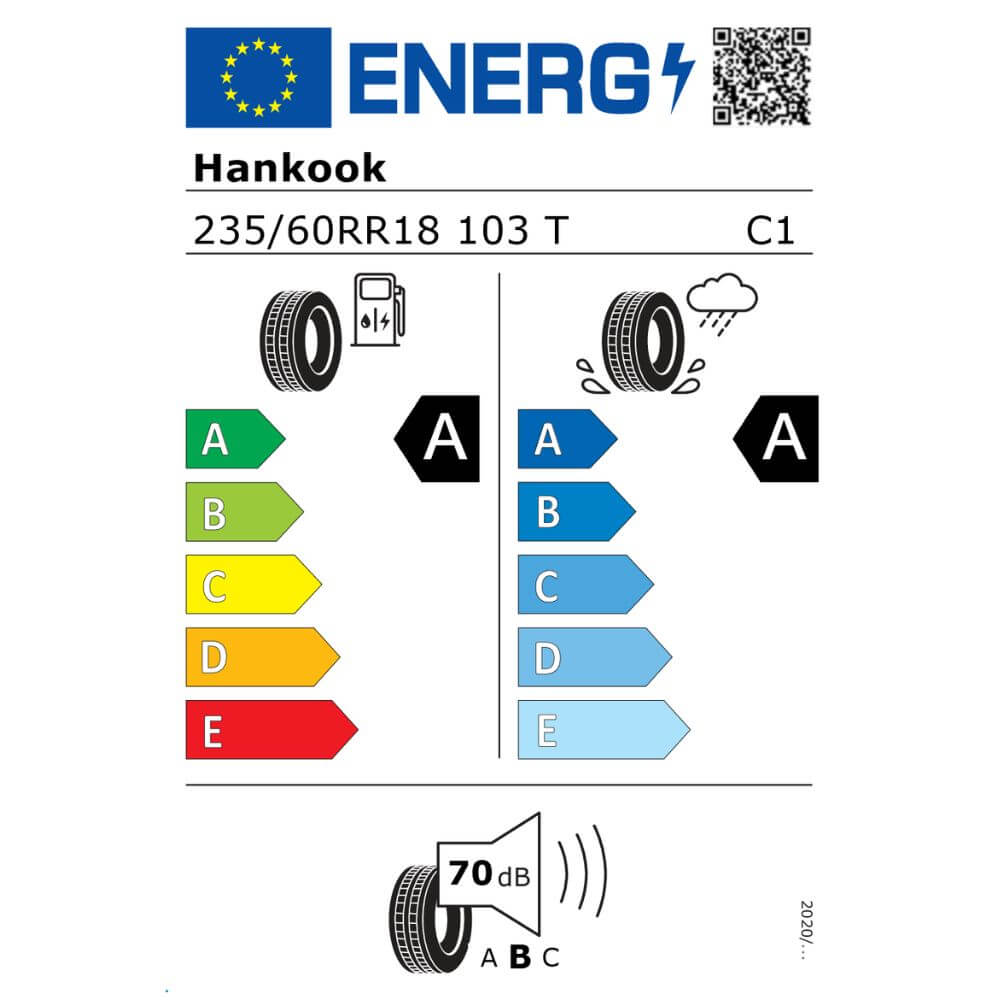 Hankook Ventus S1 evo3 EV 235 60R18 103T AA70 Reifenlabel Hankook Ventus S1 evo3 EV 235 60R18 103T AA70 Reifenlabel