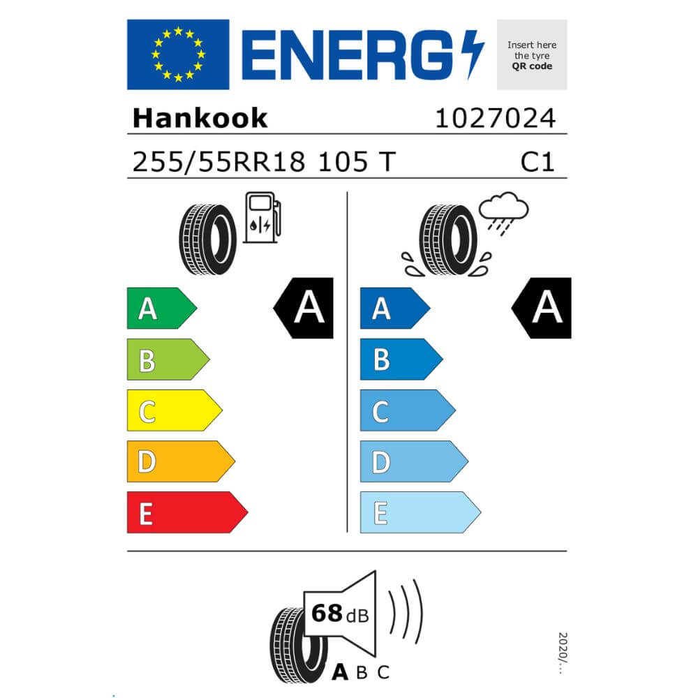 Hankook Ventus S1 evo3 EV 255 55R18 105T Reifenlabel Hankook Ventus S1 evo3 EV 255 55R18 105T Reifenlabel